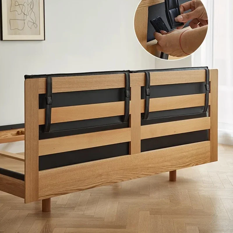 Lazy Minimalist Bed Multifunctional Solid Wood Design High Quality Relax Beds Apartment Letto Matrimoniale Led Bedroom Furniture