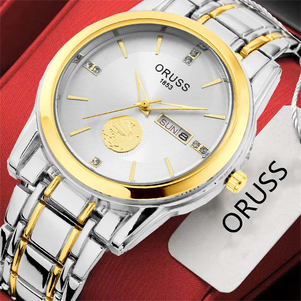 남성용 캐주얼 심플 더블 캘린더 트렌드 시계, 레트로 고급 올 매치 학생 시계, 개성 있는 패션