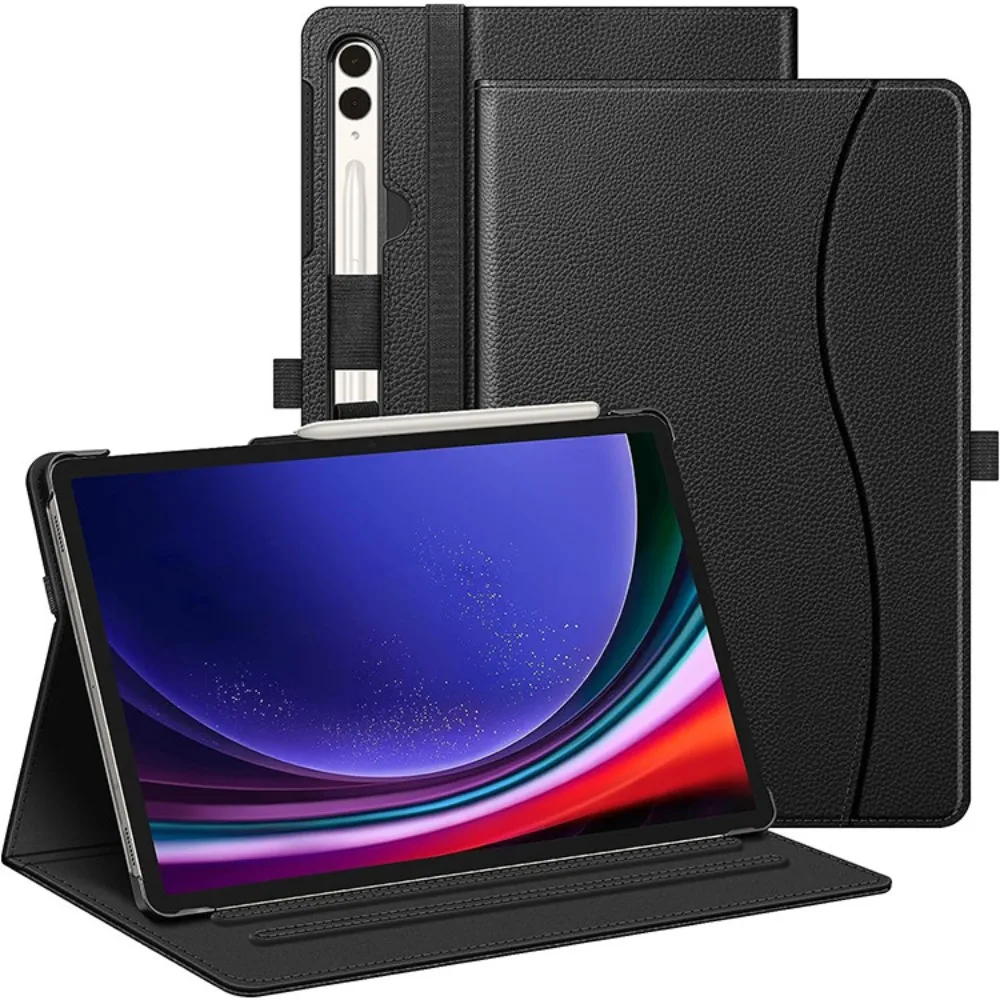 

Case for Samsung Galaxy Tab S9 Plus 12.4 inch 2023 Case Folding Stand Cover for Samsung S8 S7 Plus Fe Cases Multi-Viewing Angles