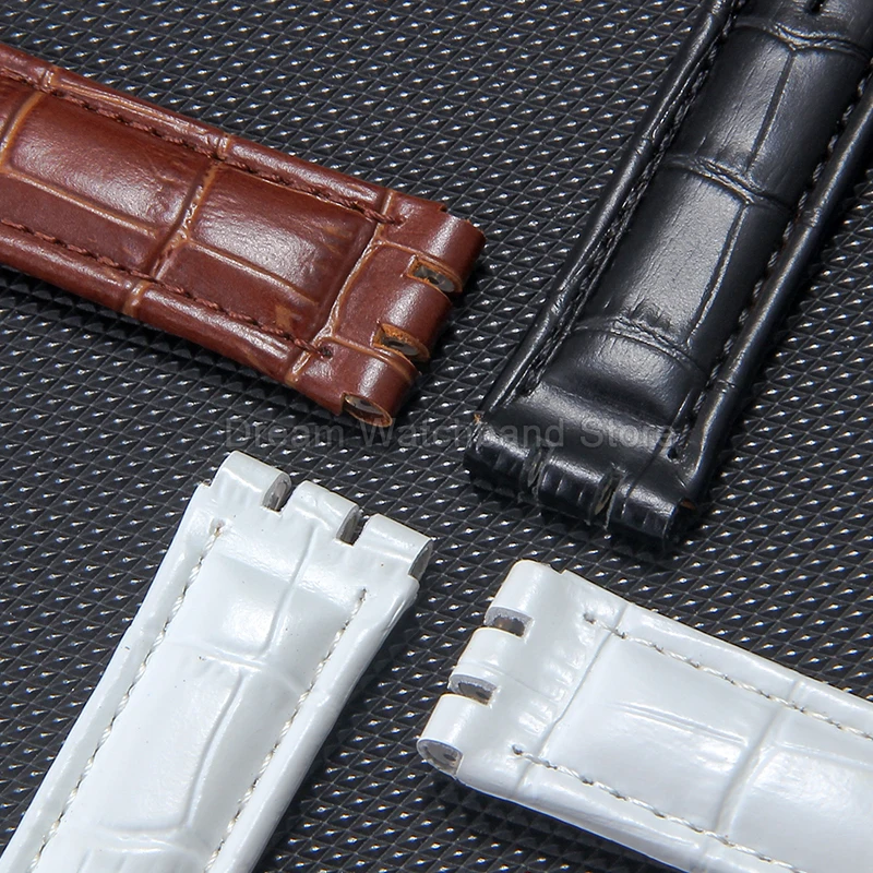 إكسسوارات ساعة مرنة ومريحة وقابلة للتنفس وصديقة للبشرة من جلد البقر الرائع لحزام ساعة سواتش الجلدي الأنيق