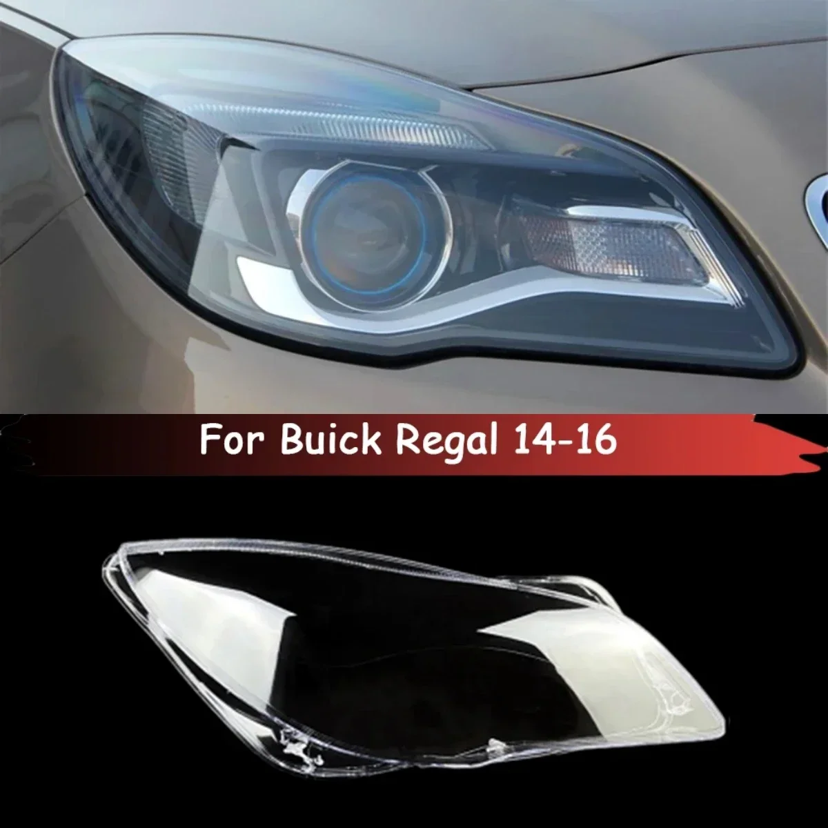 

For Buick Regal Car Front Headlight Lens Glass Auto Shell Headlamp Case Lampshade Head Light Lamp Cover Lampcover 2014 2015 2016