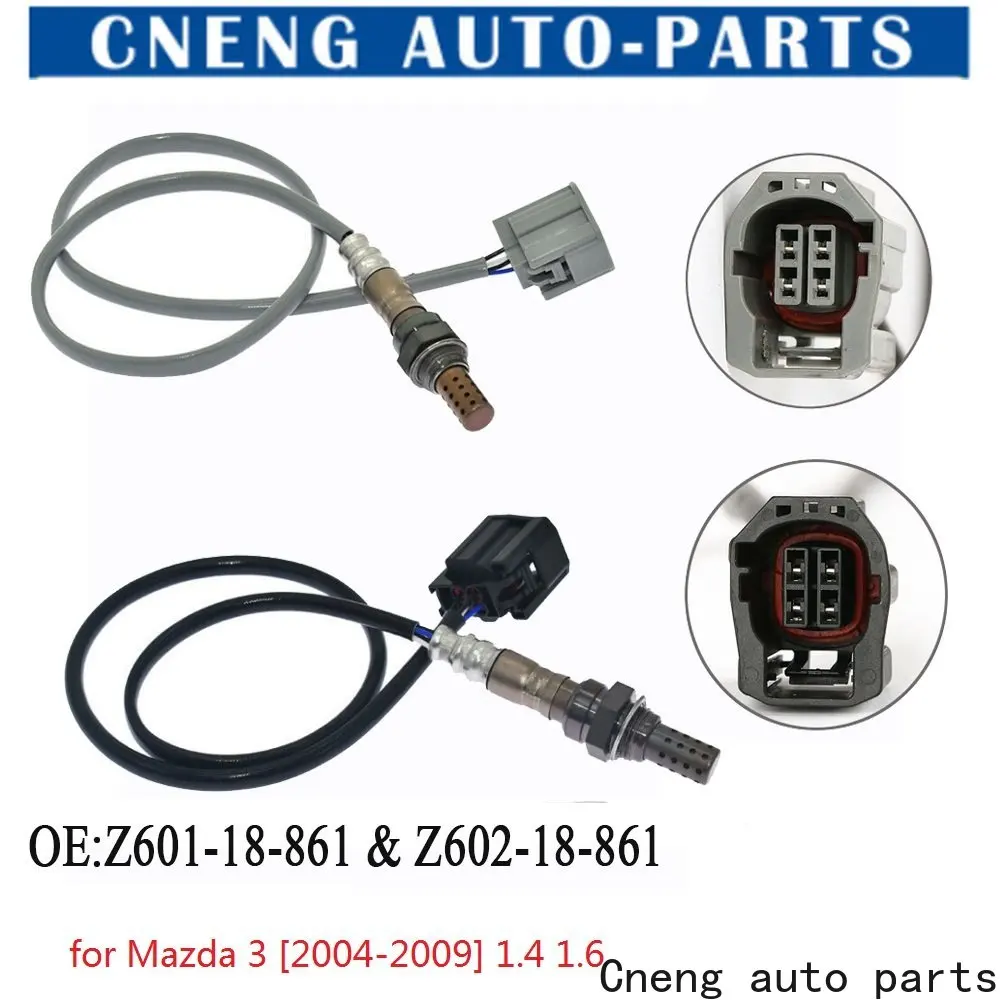 2pcs Oxygen Sensor for Mazda 3 BK [2004-2009] Saloon Saloon 1.6 Series BK [2003-2015] Hatchback Hatchback 1.4 1.6