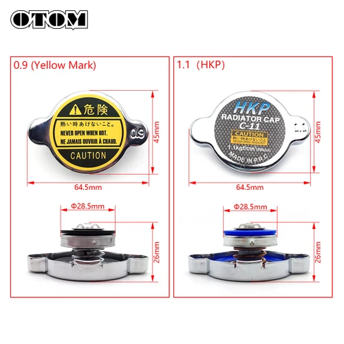 Imagen 2 del producto OTOM-Tapa de radiador de barra 0,9/1,1, cubierta Universal de temperatura del agua para KTM, HUSQVARNA, HONDA, YAMAHA, KAWASAKI, SUZUKI, GASGAS