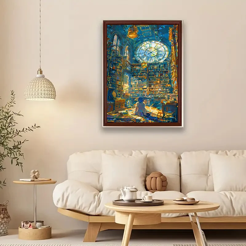 تتميز أحجية المكتبة العملاقة المكونة من 1000/500 قطعة بقراءة فتاة في أشعة الشمس اللامعة، مثالية لعشاق الأعمال اليدوية. إنه Inter #4