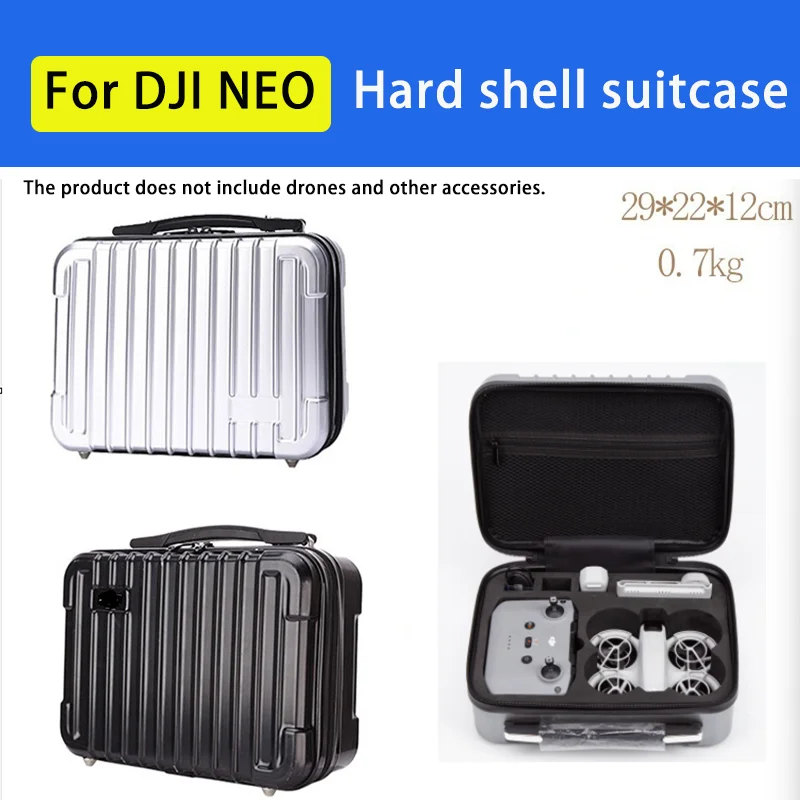 For DJI Neo Drone Hard Shell Box Hand Suitcase Wear-resistant Anti-drop Anti-pressure Lining Shock-absorbing Storage Accessories