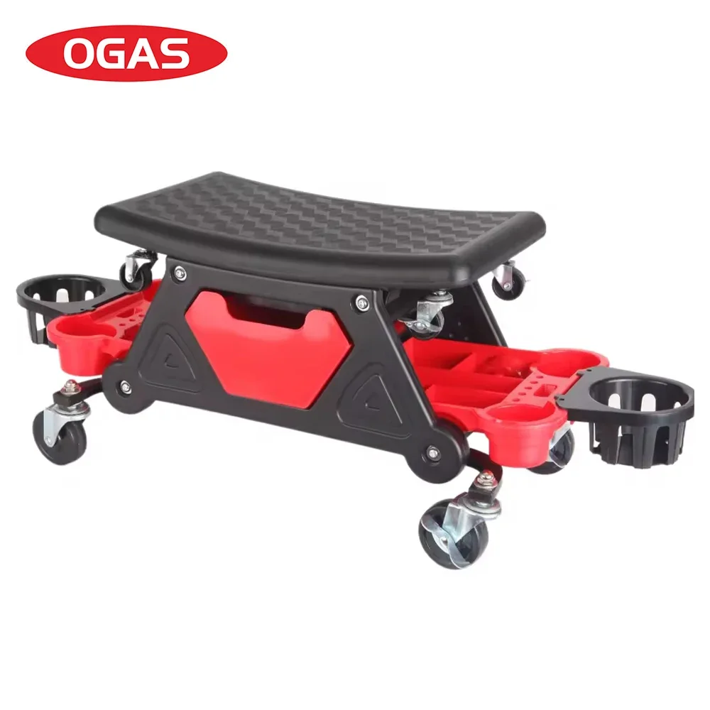 OGAS OEM Rolling Car Wash Stool detailing stool with Bucket Dolly Wax Polishing Projects Car Creeper Stool