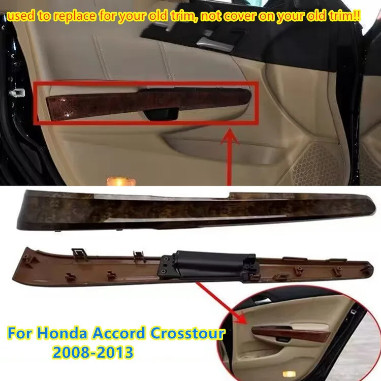 

Деревянный подлокотник, дверная панель, накладка, замена для Honda Accord Crosstour 2008-2013