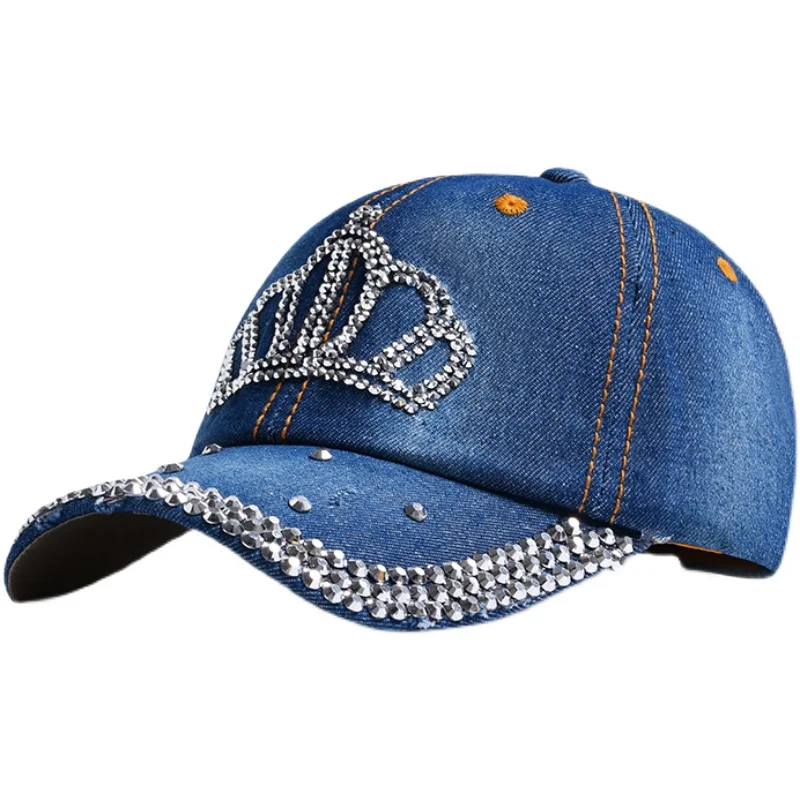 

Spring And Summer Korean All-match Hat Denim Baseball Season Sun-poof Peaked Cap Female Couple Sun Protection Sun Hat Tide