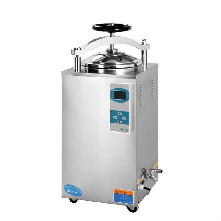 Digital Display Steam Sterilizer Vertical 35l -150l Mushroom Substrate Retort Machines Dental Medical Hospital Autoclave