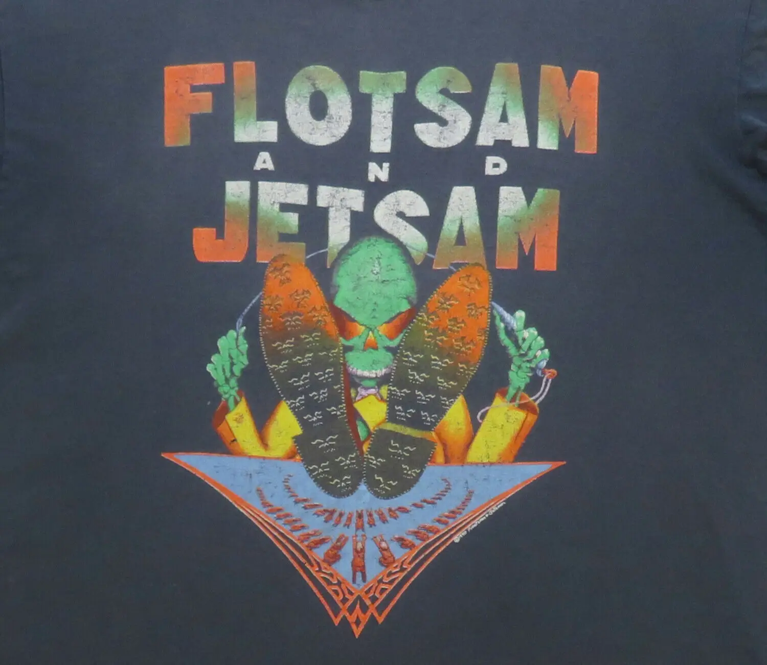 Flotsam And Jetsam Vintage T Shirt 80's 90's Black Size S to 5XL T-Shirt AC802