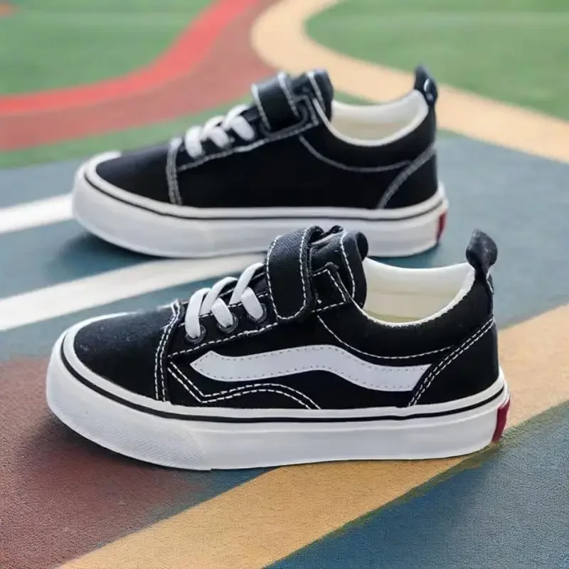 2025 حذاء قماش جديد للأطفال في سن المراهقة بنين موضة أحذية رياضية بنات حذاء كاجوال الطلاب الصغار لينة الراحة أسفل الرياضة احذية الجري #1