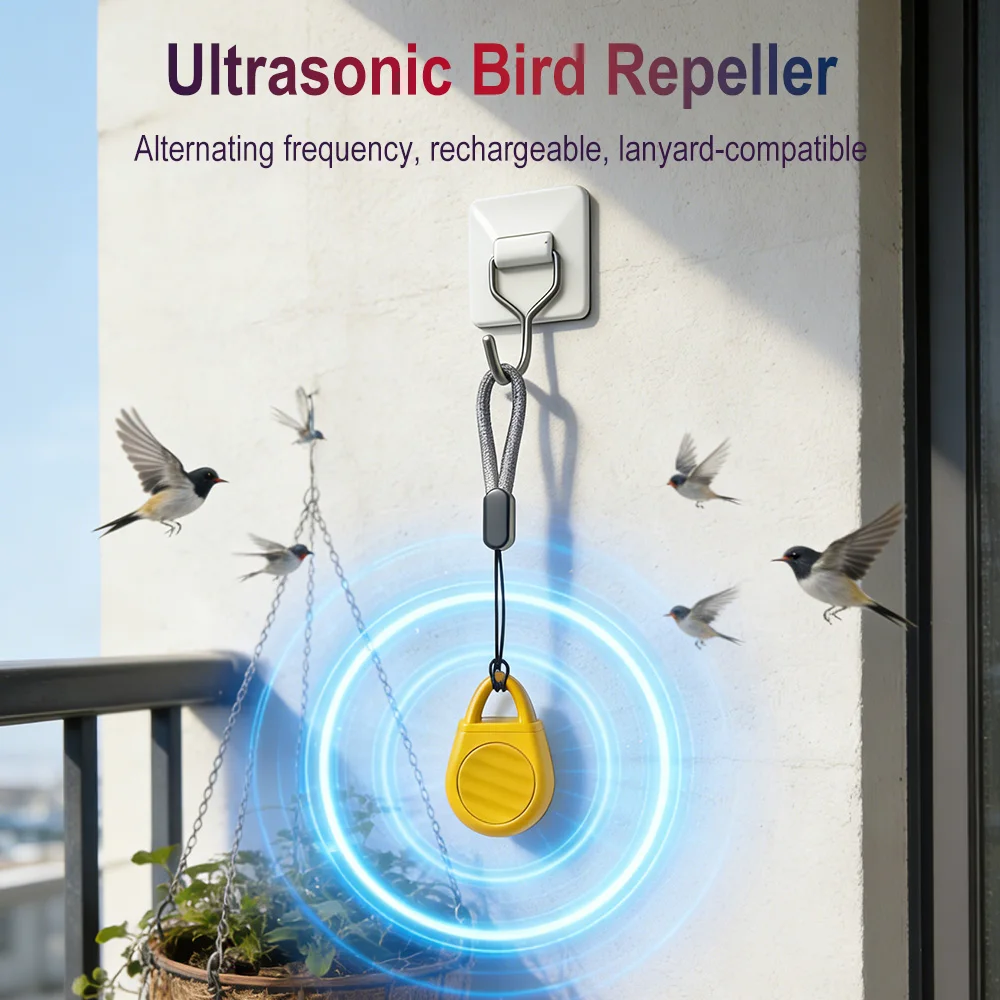 Ultrasonic Electronic Mini Repellent USB Rechargeable Intelligent Automatic Mosquito Repellent Outdoor Anti-mosquito Insect
