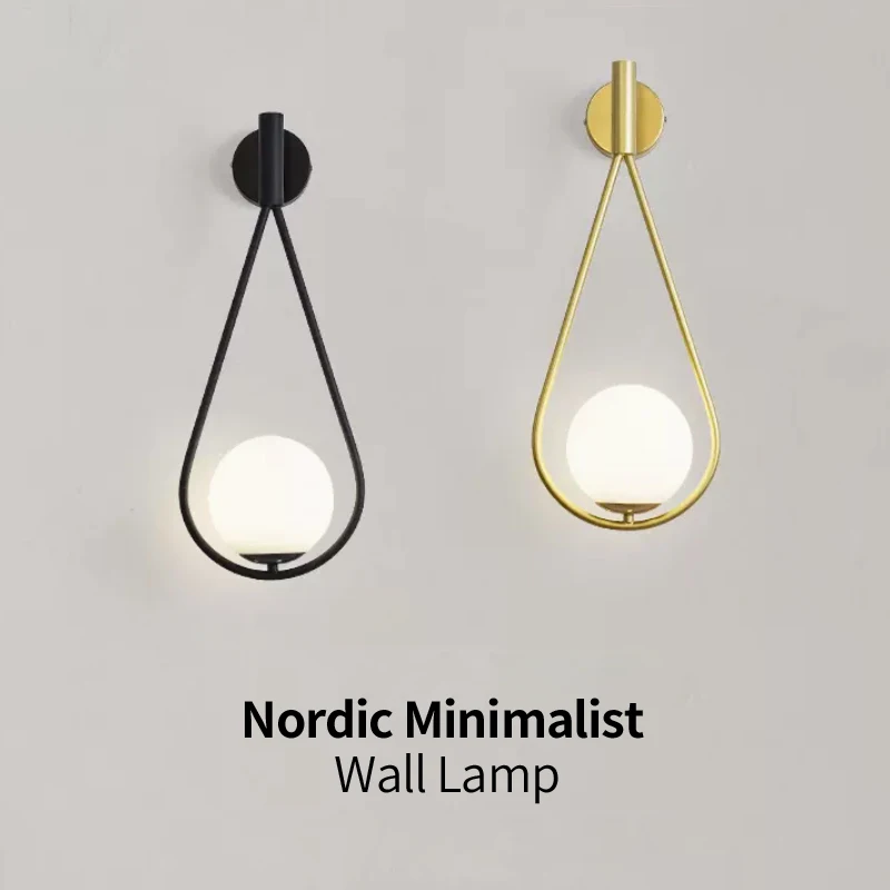 

Modern Minimalist Luxury Nordic Shell Wall Lamp Bedside Lamp Bedroom Aisle Living Room Led Indoor Lighting For Home