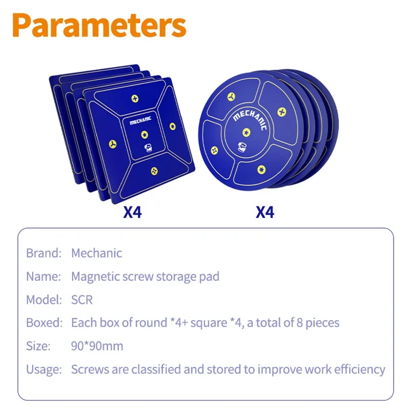 MECHANIC SCR Screws Storage Pad for Mobile Phone Tablet Computer Maintenance Strong Adsorption Screws Firmly for Welding Repair