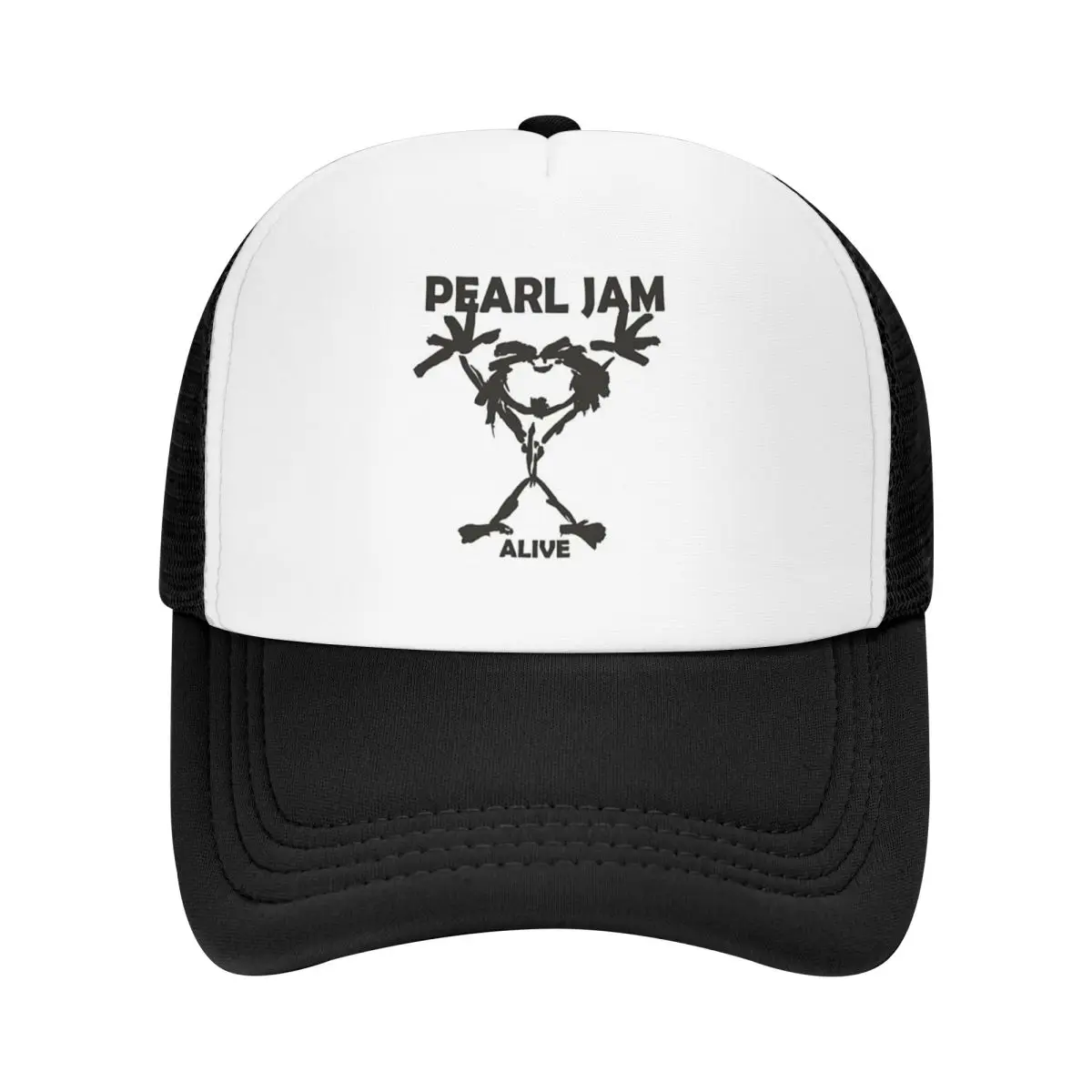 Alive Pearls Jam (9) Cap Fashion Casual Mesh Baseball Caps Adjustable Hat Hip Hop Summer Unisex Baseball Hats Polychromatic