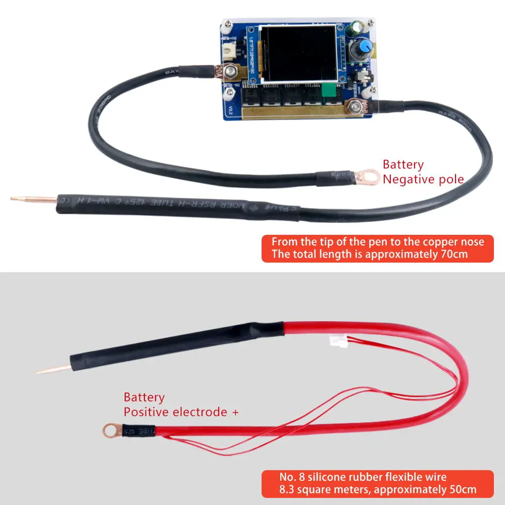 Portable Spot Welder DIY Kit - 18650 Battery Nickel Strip Welding with Color LCD Screen & Dual-Pulse Precision Control Board view 5