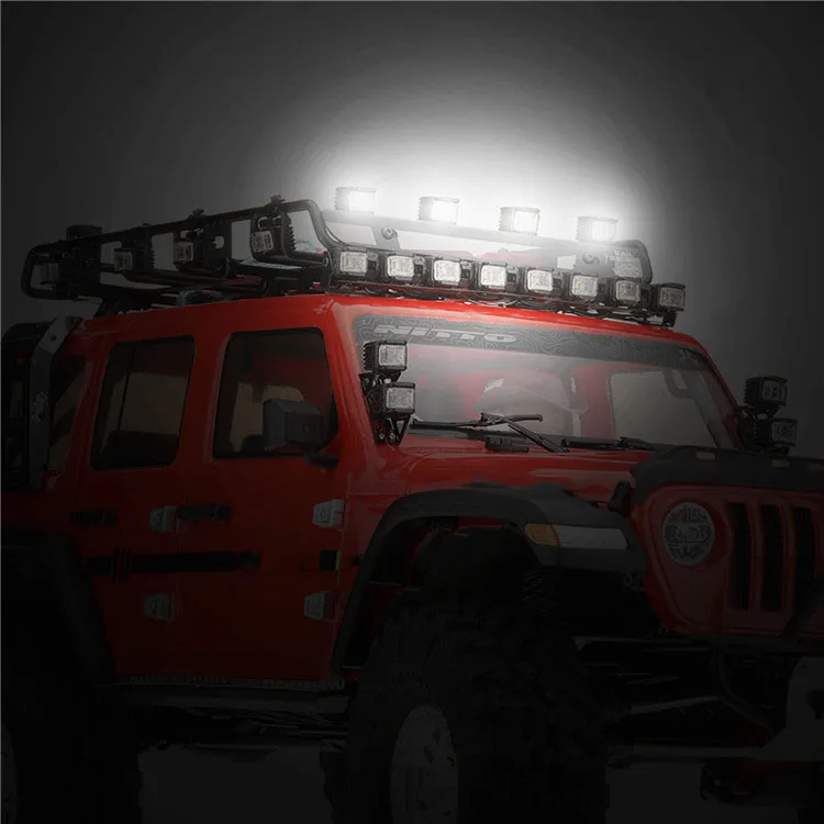 LED Spotlight Dome Light for 1/10 RC Crawler Car Traxxas TRX4 Defender Bronco AXIAL SCX10 RC4WD JIMNY