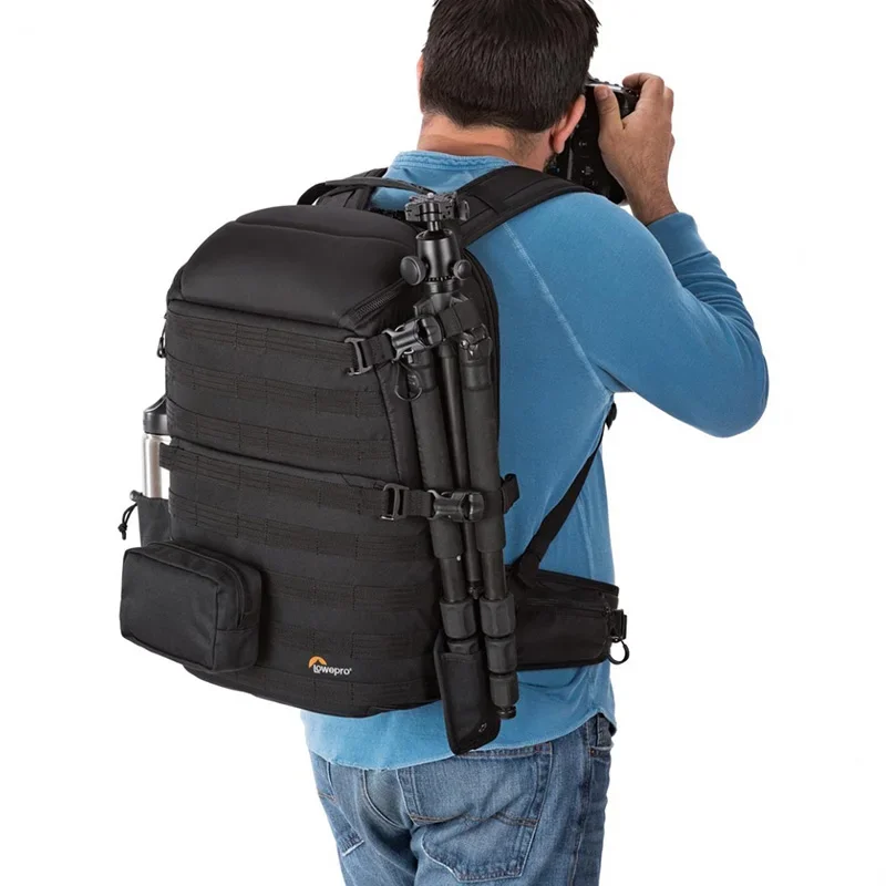 Lowepro-Laptop Backpack with All Weather Cover, Professional Dslr Camera, Mirrorless Camera, Photo Bag, Bp 350Aw