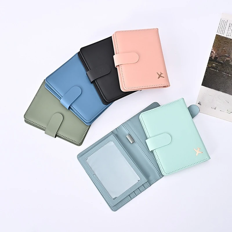 

Leather Passport Holder Covers Case Waterproof Travel Credit Card Wallet Cute Passport Book for Women/Men Hasp Passport Cover