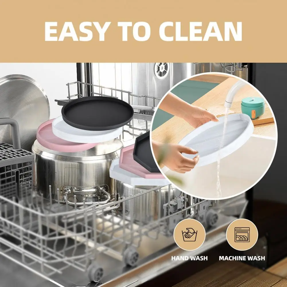 Silicone Tray for Bathroom Heat-resistant Countertop Tray Silicone Bathroom Tray Organizer for Perfume Jewelry Non-slip Kitchen