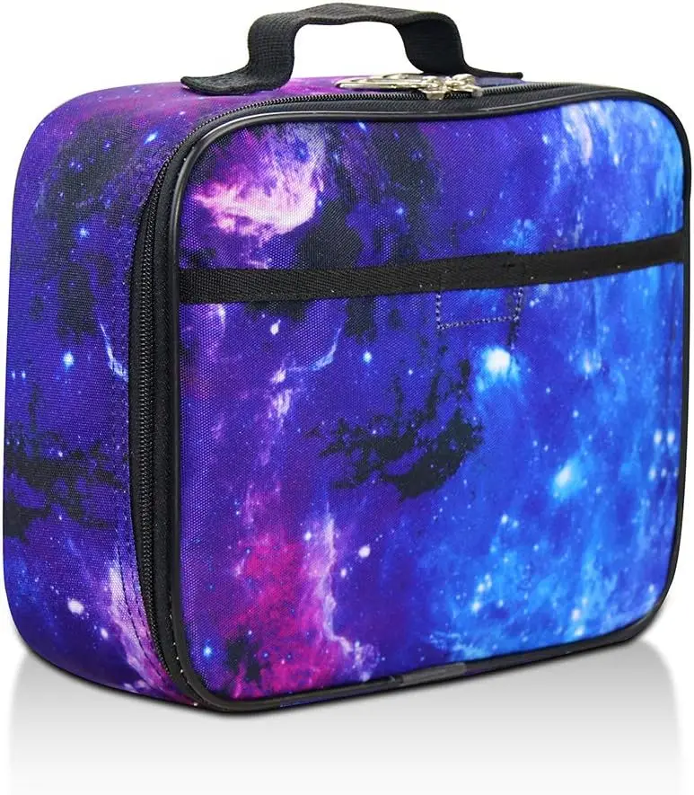 

Fenrici Galaxy Lunch Box for Boys, Girls, Kids Insulated Lunch Bag, Perfect for Preschool, K-6, Soft Sided Compartments, Spaciou