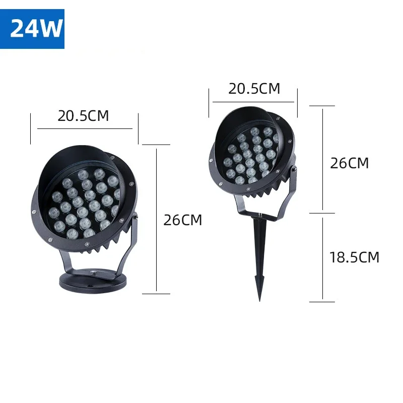 Imagem -05 - Waterproof Jardim Paisagem Spotlights Led Lawn Lights Iluminação Exterior Venda Quente Ip65 12w ac 110v 220v 12v