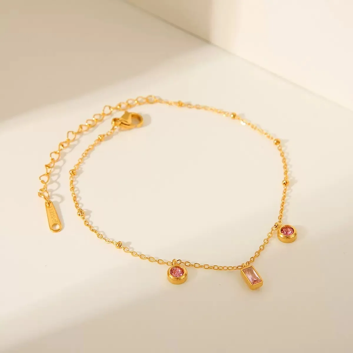 GANPUP 316L Edelstahl Goldfarben Sterne Halskette Armband Set für Frauen Statement Metall Textur Wasserdichter Schmuck Geschenk – Detail 13