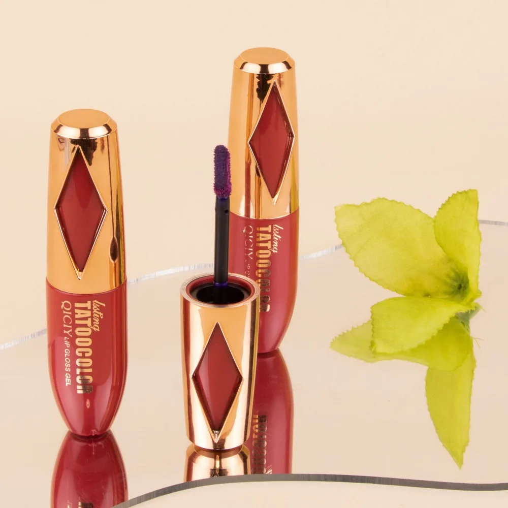 2Pcs Matte Peel Off Lip Stain Long-Lasting Non-Sticky Cup Tear Lip Gloss Proof Tint Transfer Waterproof Lip Glaze Stage