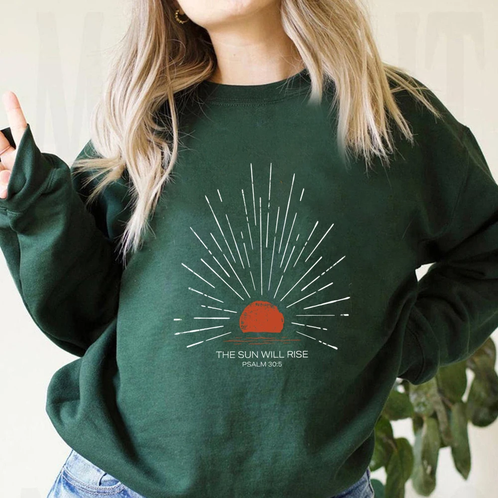 

The Sun Will Rise Sweatshirt Christian Hoodie Sunshine Shirt Coconut Girl Beachy Sweater Sunset Coconut Girl Christian Top