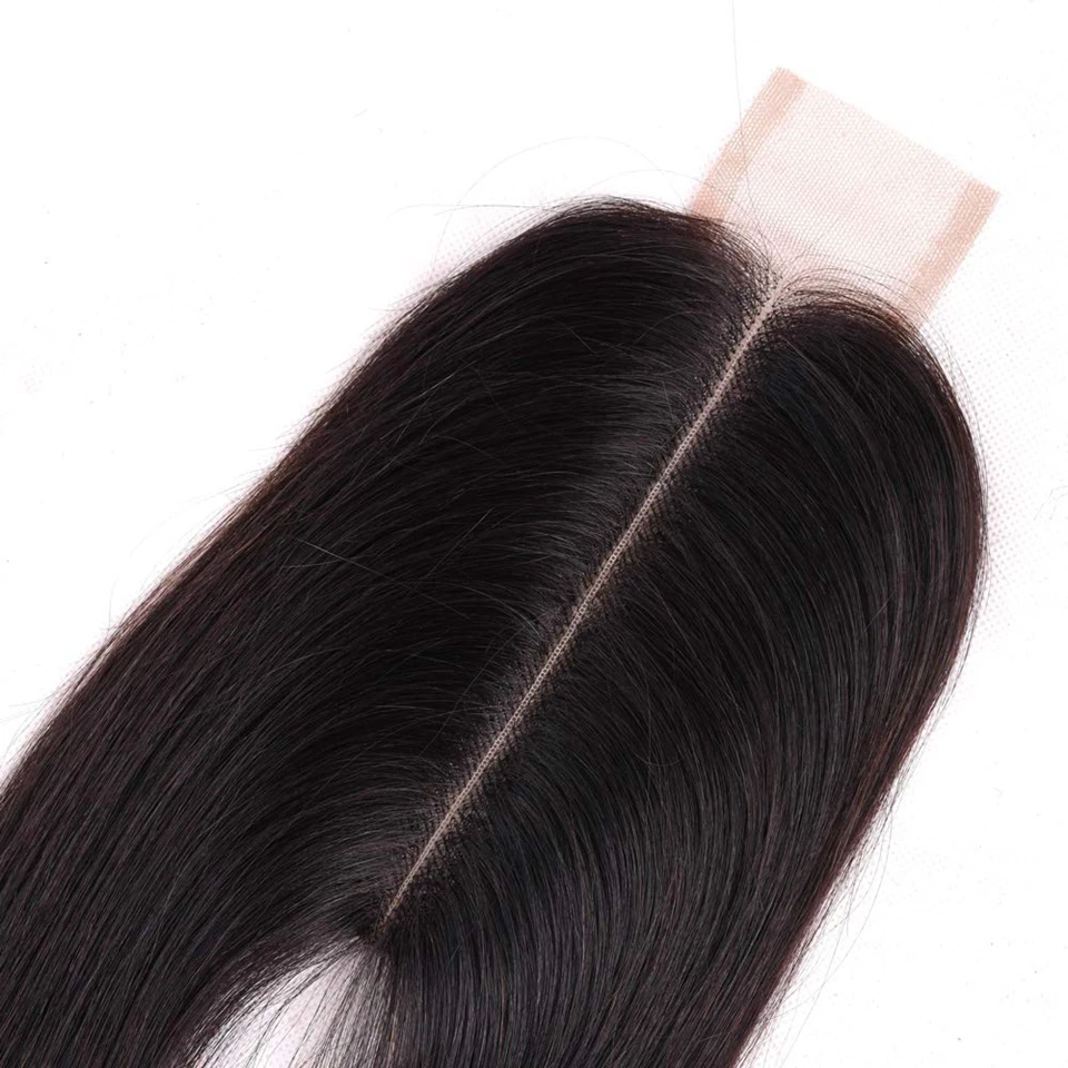 Alipretty Straight Hair Kim Closure 2x6 Lace Middle Part Swiss Lace Human Hair Closure For Women Brazilian Remy Hair Weaving