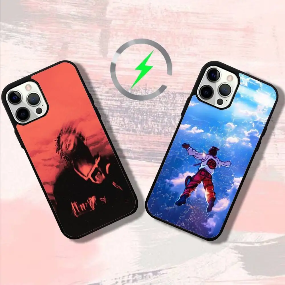 

Rapper J-Juices Wrlds Phone Case For iPhone 16,15,14,13,12,11,Pro,Max,Plus,Mini,SE4,E Magnetic Magsafe Wireless Charging