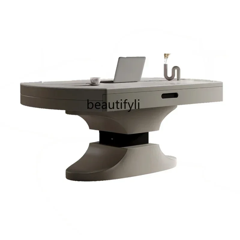 

xz1Light Luxury Modern Stone Plate Lifting Coffee Table Home Living Room Small Apartment Multi-Functional Integrated Desk with H