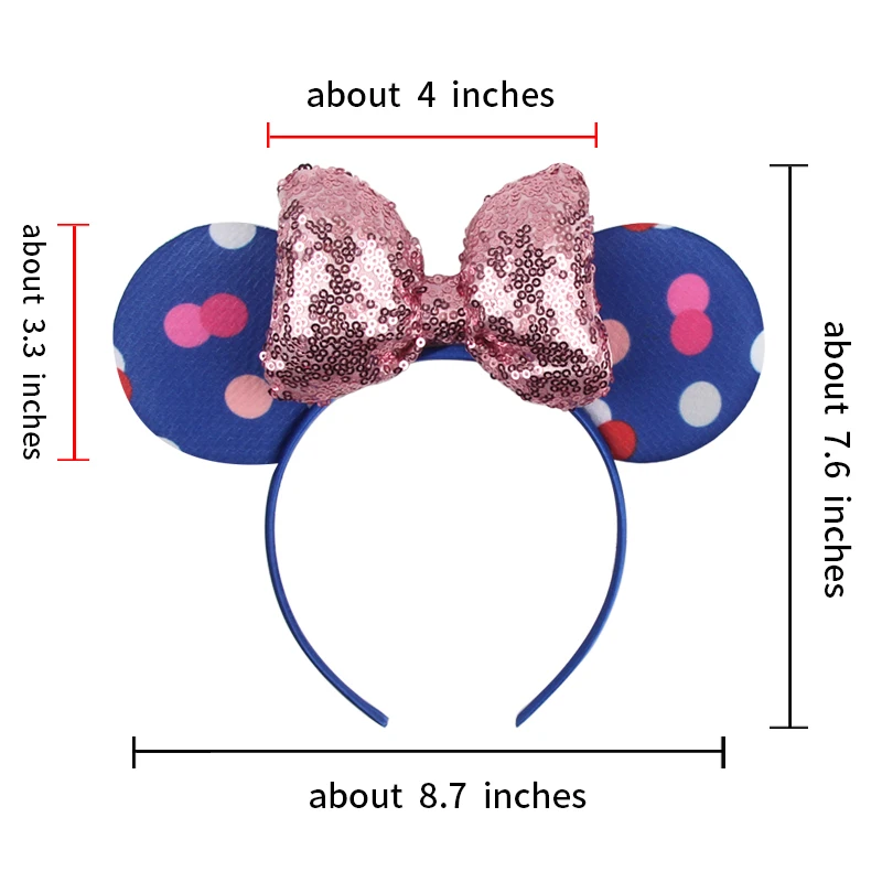New Disney Mouse Ears Headband Girls And Kids 4\