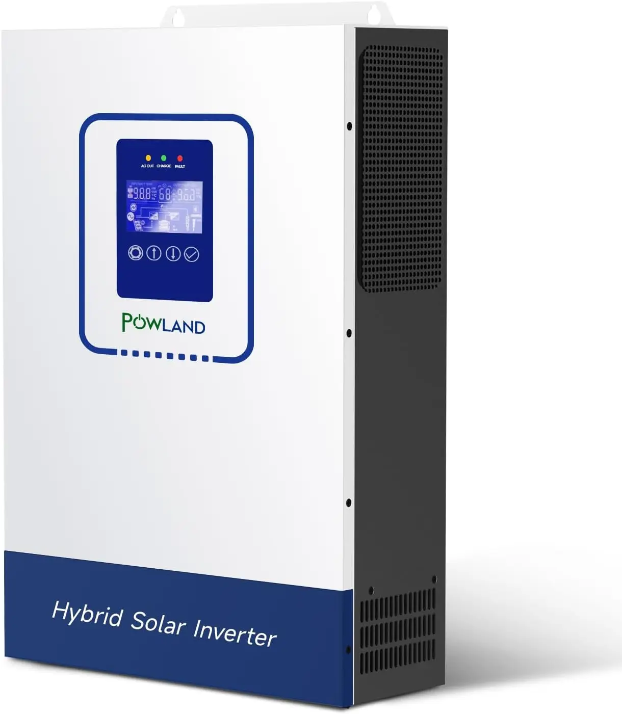 

POWLAND3600WSolarInverter,PuresineWaveInverter,48Vto110V/120V,Built-in80AMPPTController,SuitableforHomes,RVs,andcanbeUsedwithLit