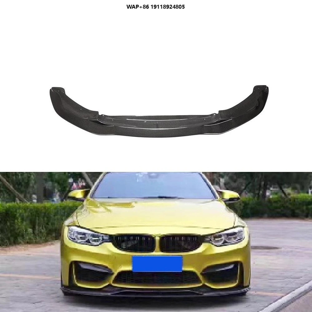 

Carbon Fiber M3 M4 Bumper Front Lip for B-MW F80 M3 F82 F83 M4 2014-2019