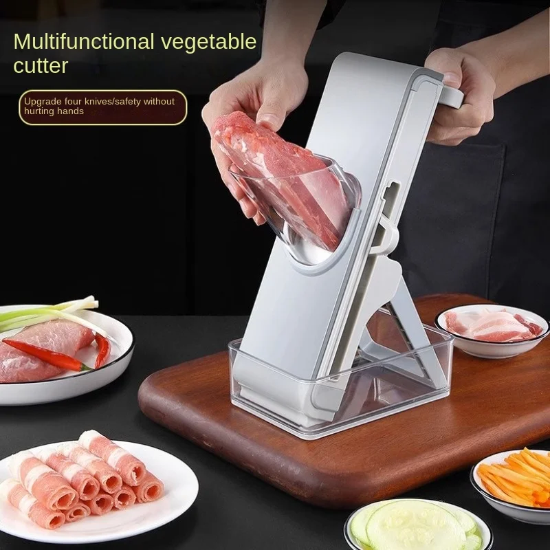 New Home Meat Cutter with Manual Adjustable Slicer for Cutting Vegetables, Shredding and Slicing Machine