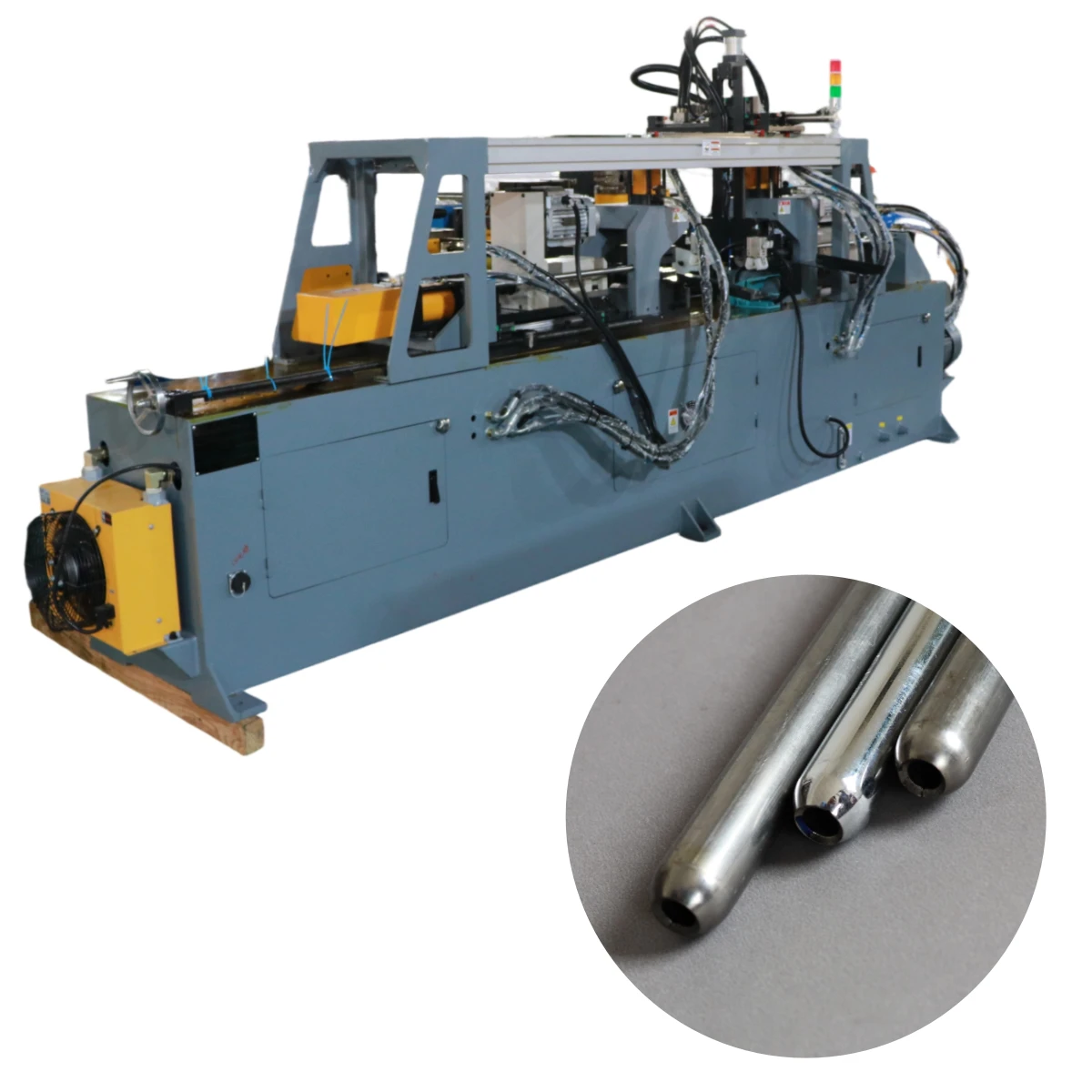 

Automatic Alloy Spinning Machine Leg Tapering & Pipe End Forming Machine Baorui Brand 7.5kW For Alloy With Bearing