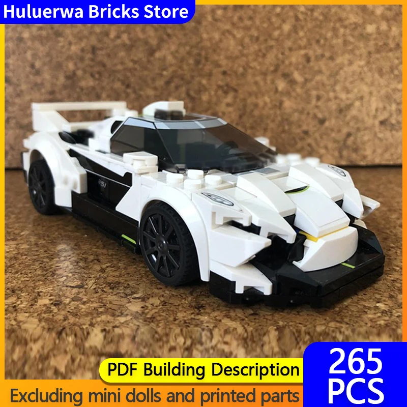 

Модель городского автомобиля MOC, строительные кирпичи Huracán STO, верхний уровень, спортивный автомобиль, модульная технология, детские праздничные подарки, сборные игрушки, костюм