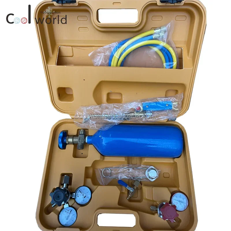 NEW Portable Oxyacetylene Welding Cutting Kit Gas Torch Set With Oxygen Cylinder