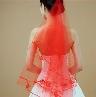 Hot Wedding Accessories Short Wedding Veil White Ivory One Layer Bridal Veil No Comb Originally