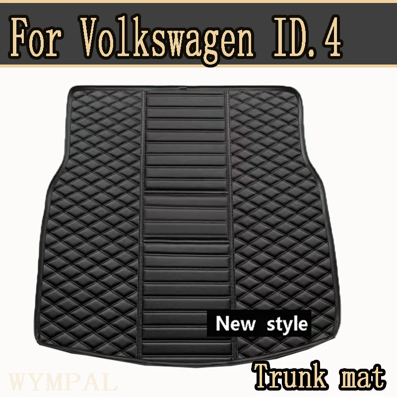 Car Mats For VW Volkswagen ID.4 Crozz 2020 2021 2022 2023 Leather Mat Car Trunk Mat Organizador Maletero Coche Car Accessories