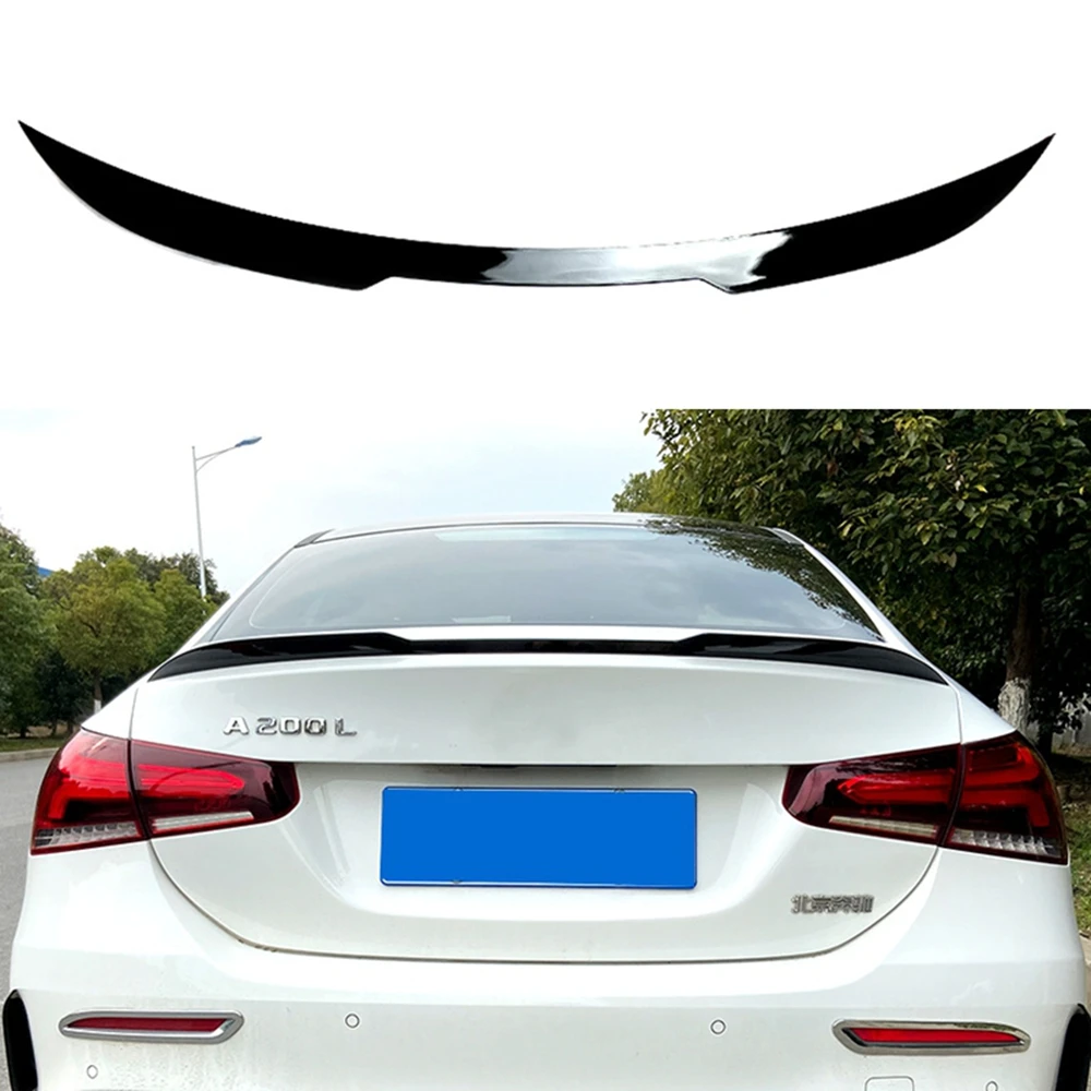 

Glossy Black Rear Trunk Spoiler Tail Wing Lip For Mercedes Benz W177 AMG Line Sedan A180 A200 A220 A160 A250 A35 2019 2020 2021+