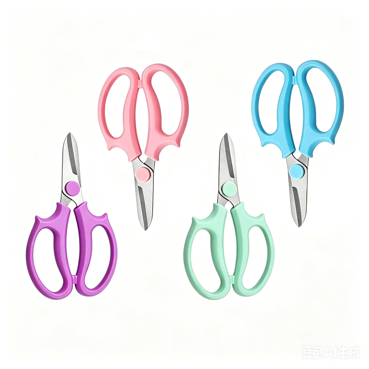 4PCS Stainless Steel Gardening Shears Floral Shears Multipurpose Scissors Household Use Comfortable Grip Pruning TOVIA