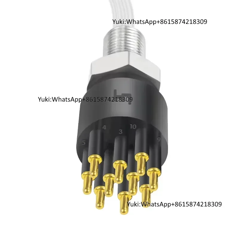 

BH10M Waterproof Electric Male Bulkhead Underwater Circular Pluggable Industrial Connector for ROV Subsea Sonar