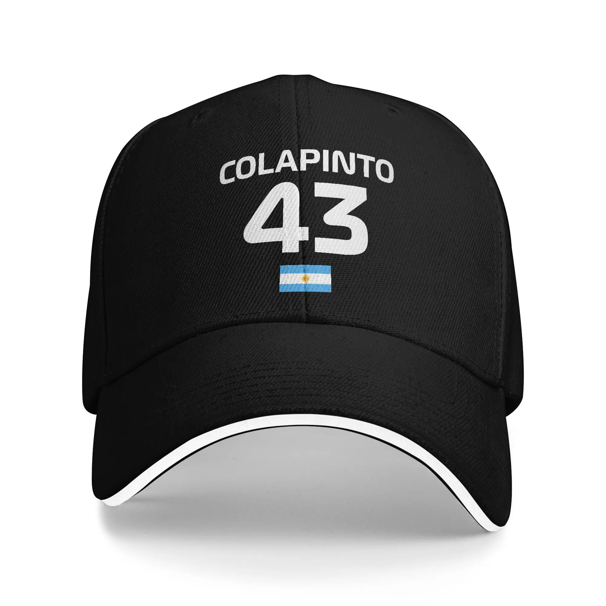 Gorra de béisbol Racing Colapinto Franco FC43, gorra de camionero informal de verano para hombre y mujer, gorra deportiva con cierre a presión para exteriores