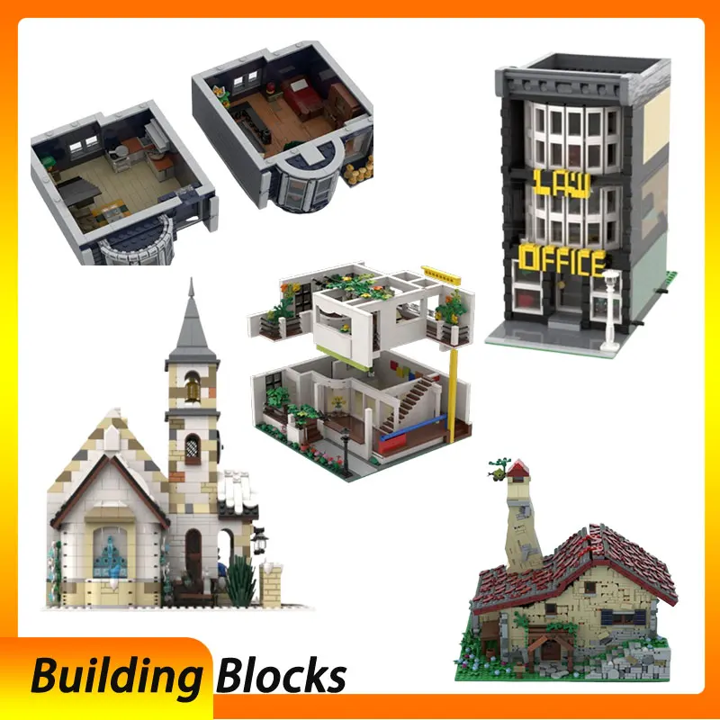 

Spot MOC-129936 176790 90291 Modern Architecture DIY Small Particle Assembly Building Blocks Puzzle Toy Model Gift Set Ornament