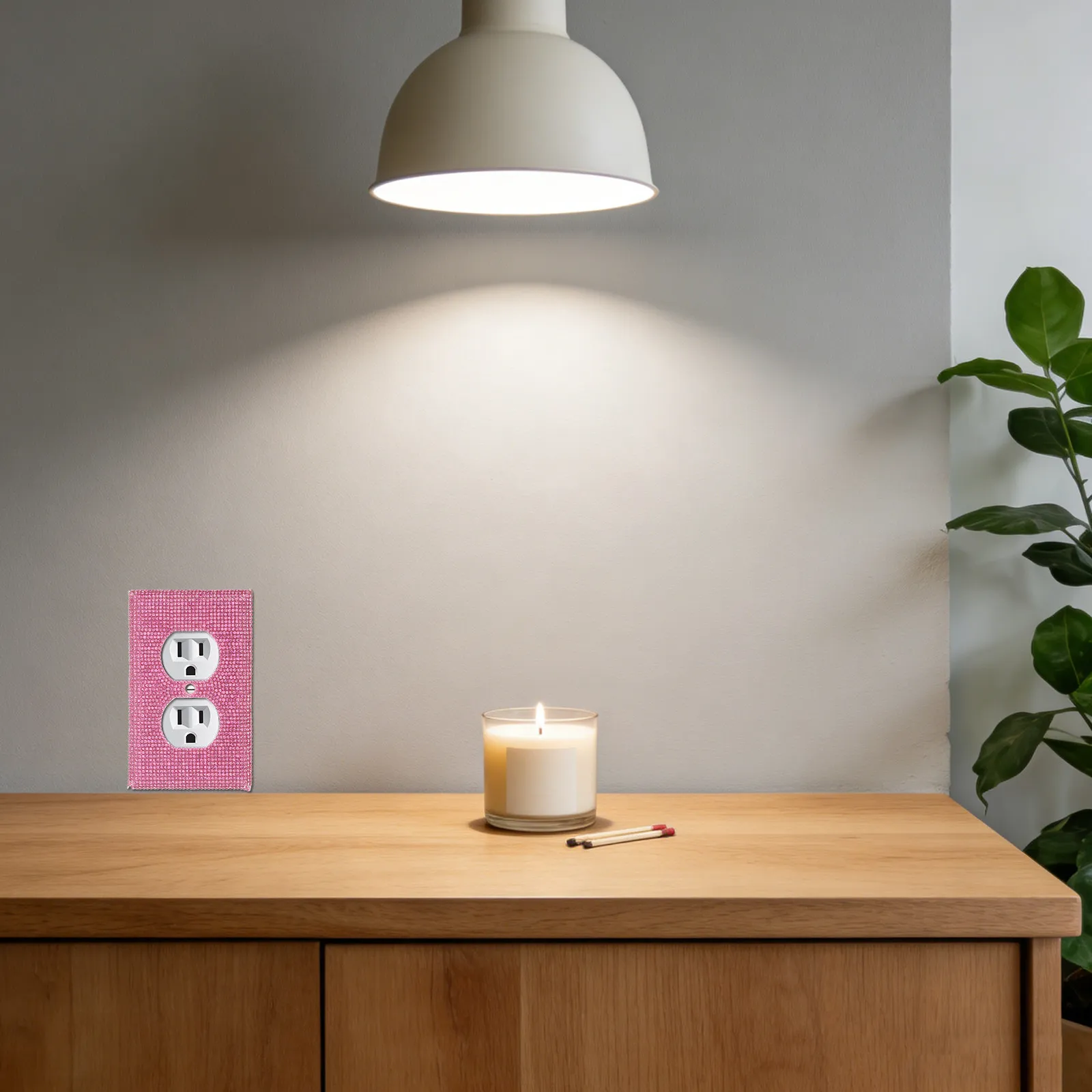 

Rhinestone Wall Outlet Cover Decorative Switch Plate Covers for Home Office Hotel Room Decoration Water Drill Socket