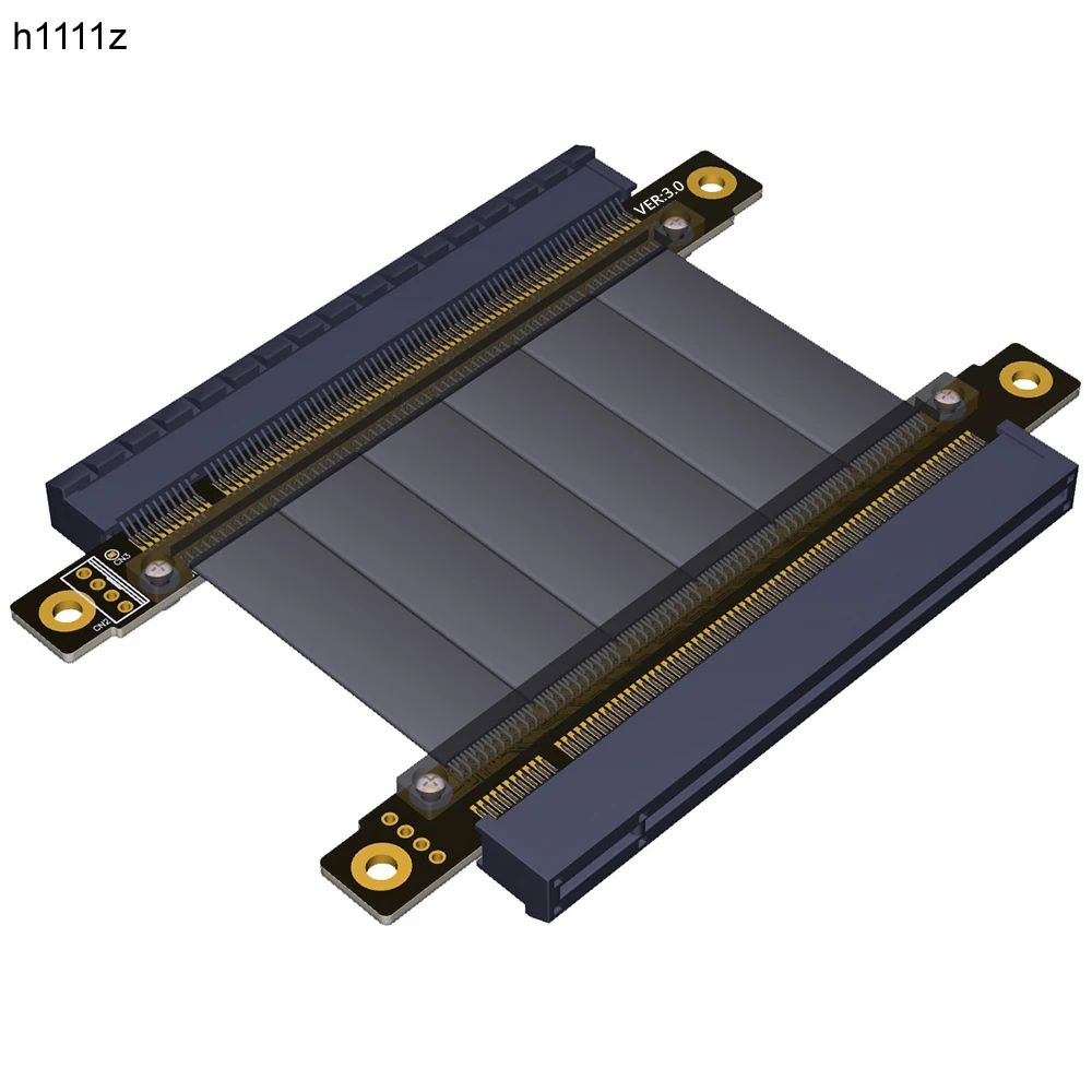 H1111Z Компьютерные кабели Riser PCI-E 16X PCI Express Удлинительный кабель PCIE 16X «мама» на 16X «мама» Удлинитель гибкого кабеля