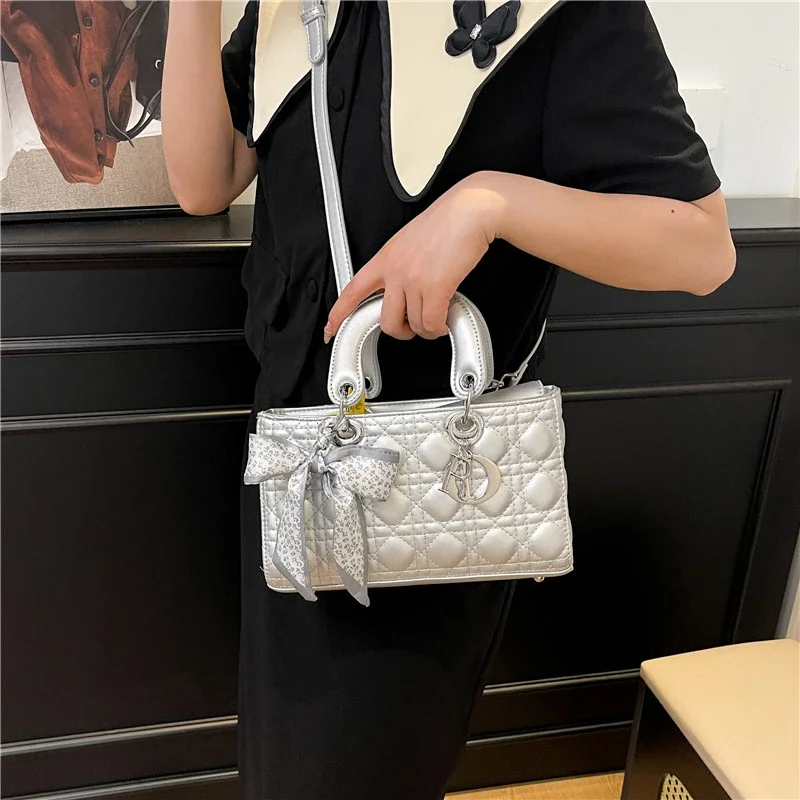 

Women's Messenger Bag Featuring Leather Details Luxury Brand Exclusive Famous Designer Touch Classic and Trendy