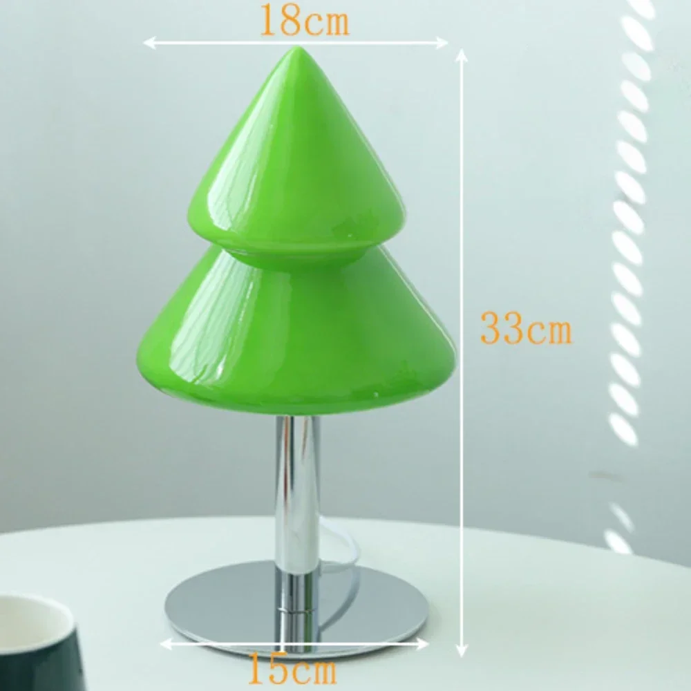 Christmas Tree Glass Tabletop Atmosphere Desk Lamp Living Room Hotel Restaurant Decoration Girl Bedroom Bedside Decorative Lamp